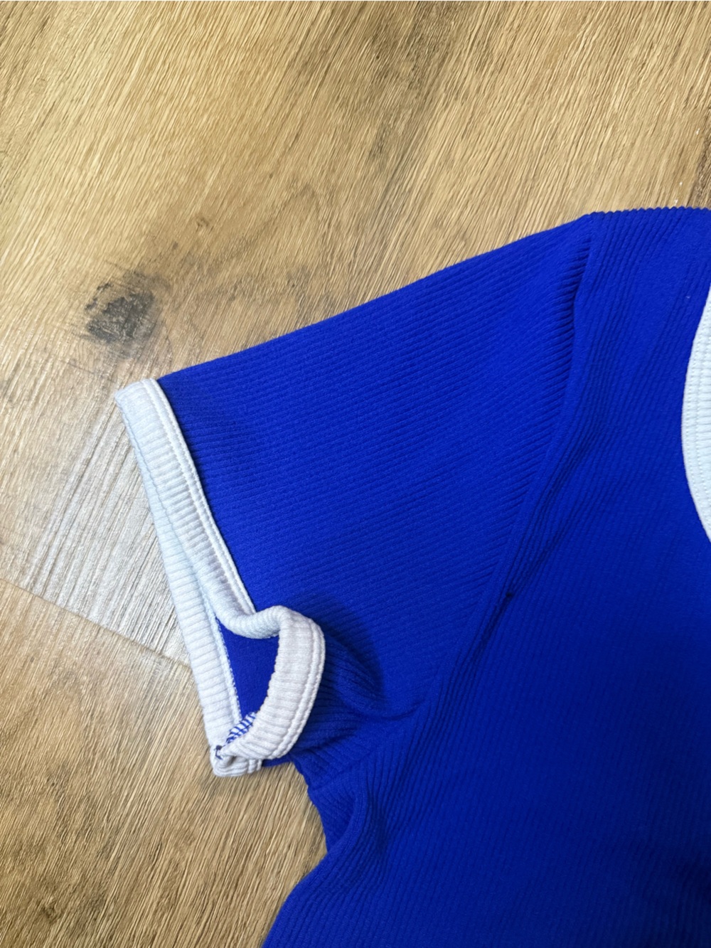 Eye Candy Ribbed Ringer Tee - Picture 5 of 7